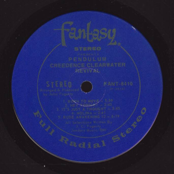 Creedence Clearwater Revival Pendulum [lp label b usa]